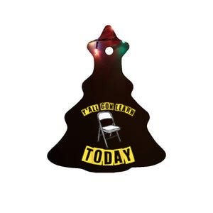 Funny Video Viral Folding Chair Alabama Meme Boat Brawl Ceramic Tree Ornament