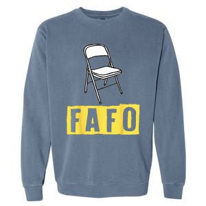 Funny Video Viral Folding Chair Alabama Meme Boat Brawl Garment-Dyed Sweatshirt