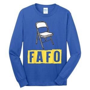 Funny Video Viral Folding Chair Alabama Meme Boat Brawl Tall Long Sleeve T-Shirt