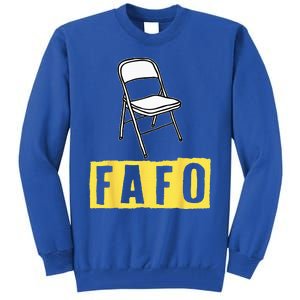 Funny Video Viral Folding Chair Alabama Meme Boat Brawl Tall Sweatshirt