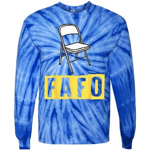 Funny Video Viral Folding Chair Alabama Meme Boat Brawl Tie-Dye Long Sleeve Shirt