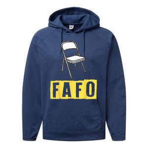 Funny Video Viral Folding Chair Alabama Meme Boat Brawl Performance Fleece Hoodie