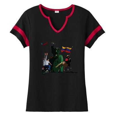 Free Venezuela Venezuela Ladies Halftime Notch Neck Tee