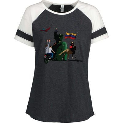 Free Venezuela Venezuela Enza Ladies Jersey Colorblock Tee