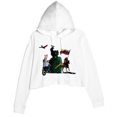 Free Venezuela Venezuela Crop Fleece Hoodie