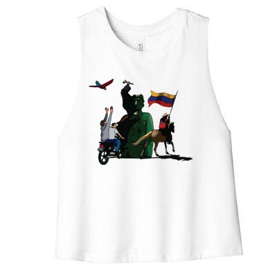 Free Venezuela Venezuela Women's Racerback Cropped Tank