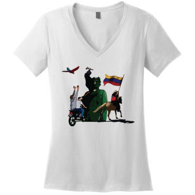 Free Venezuela Venezuela Women's V-Neck T-Shirt