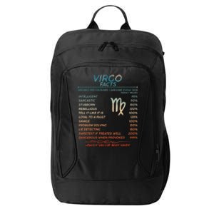 Funny Virgo Virgo Zodiac Sign Astrology Facts Funny Gift City Backpack