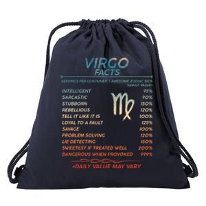 Funny Virgo Virgo Zodiac Sign Astrology Facts Funny Gift Drawstring Bag