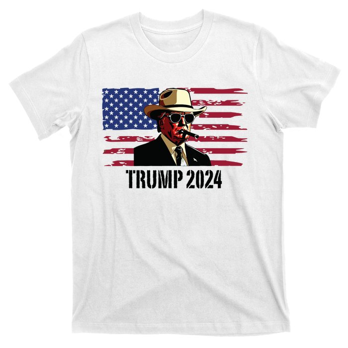 Funny Vintage Western Trump Cowboy Trump Daddy T-Shirt