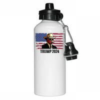 Funny Vintage Western Trump Cowboy Trump Daddy Aluminum Water Bottle