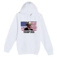 Funny Vintage Western Trump Cowboy Trump Daddy Premium Pullover Hoodie