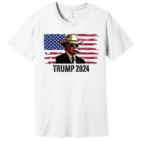 Funny Vintage Western Trump Cowboy Trump Daddy Premium T-Shirt