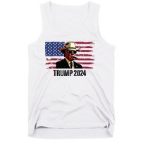 Funny Vintage Western Trump Cowboy Trump Daddy Tank Top