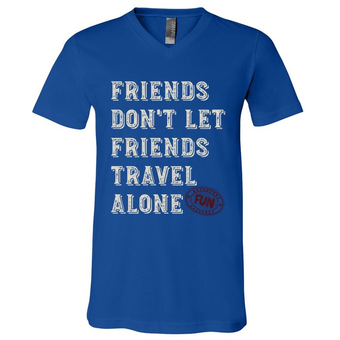 Friendcation Vacation With Friends Friends Trip Meaningful Gift V-Neck T-Shirt