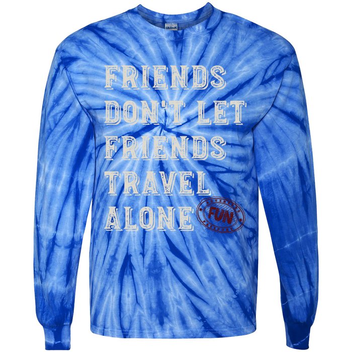 Friendcation Vacation With Friends Friends Trip Meaningful Gift Tie-Dye Long Sleeve Shirt