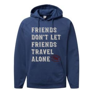 Friendcation Vacation With Friends Friends Trip Meaningful Gift Performance Fleece Hoodie