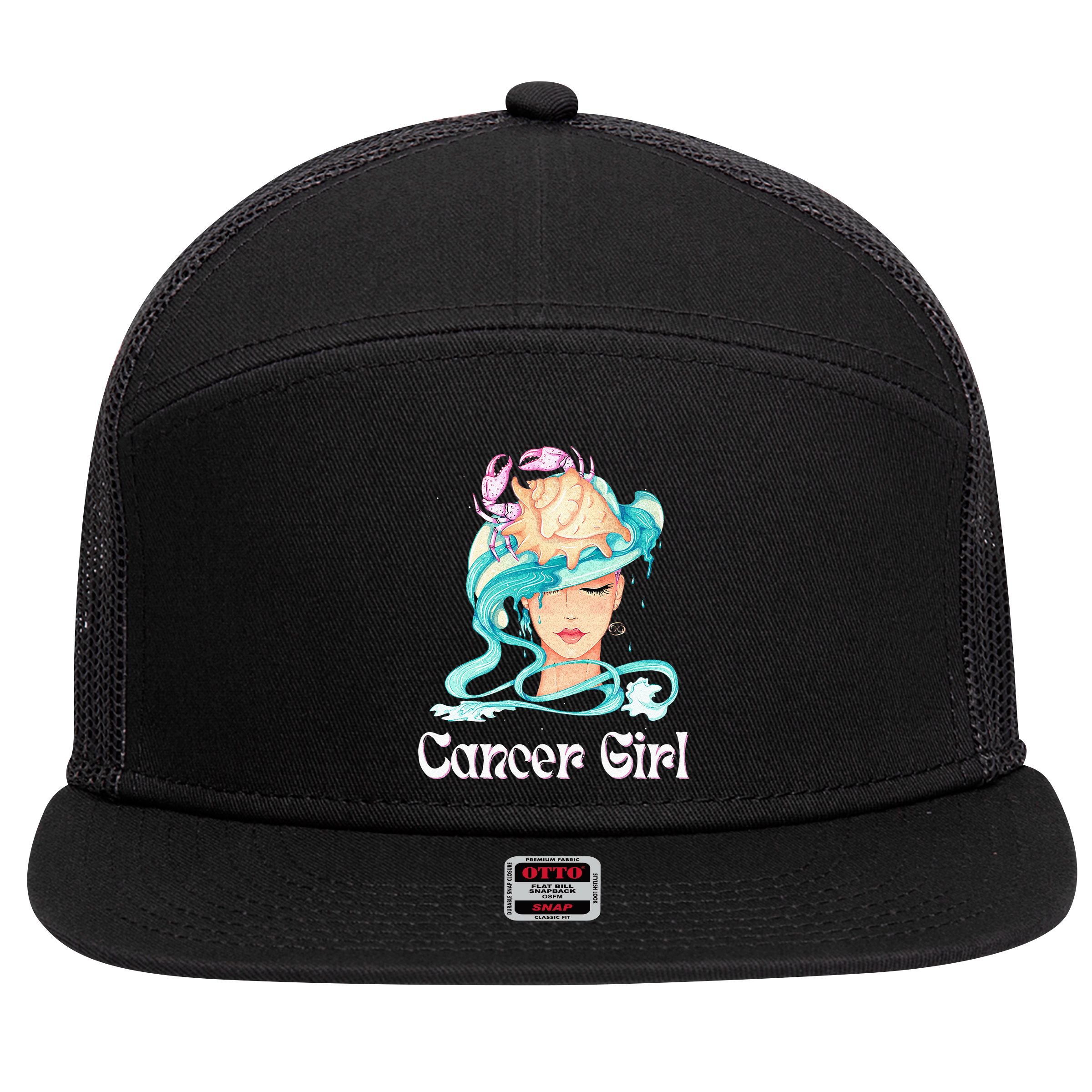 Female Veteran With Three Sides Women Veteran Mother Grandma 7 Panel Mesh Trucker Snapback Hat