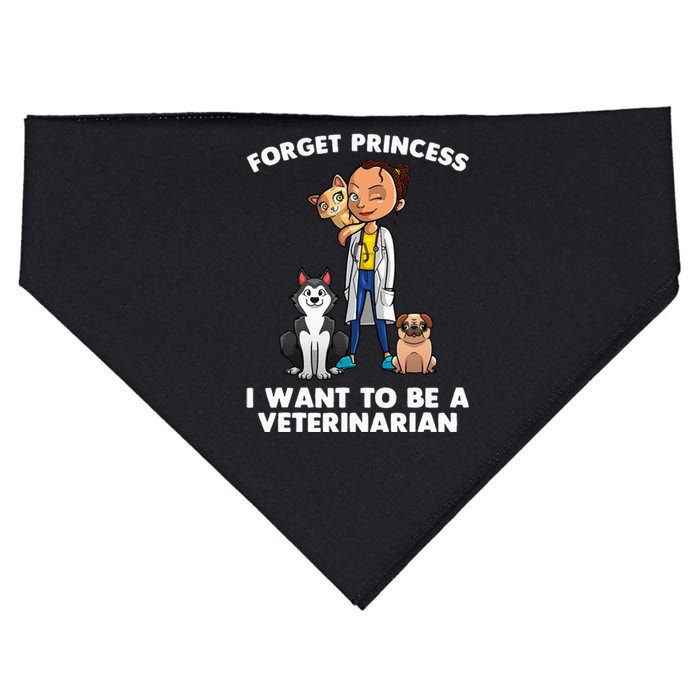 Future Veterinarian Women Doctor To Be Vet Assistant USA-Made Doggie Bandana