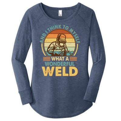 Funny Vintage What A Wonderful Weld Women's Perfect Tri Tunic Long Sleeve Shirt