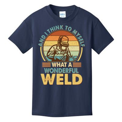 Funny Vintage What A Wonderful Weld Kids T-Shirt