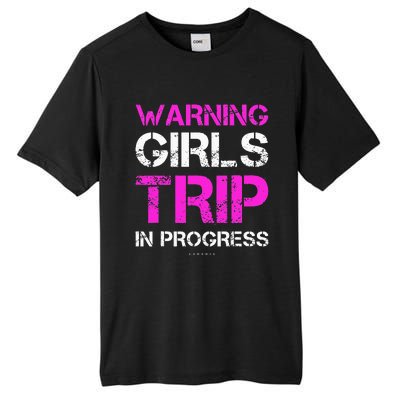 Funny Vacation Warning Trip In Progress Tall Fusion ChromaSoft Performance T-Shirt