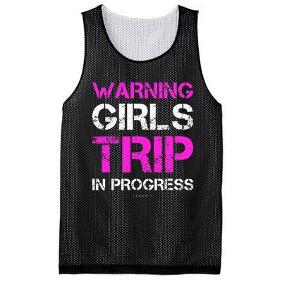 Funny Vacation Warning Trip In Progress Mesh Reversible Basketball Jersey Tank