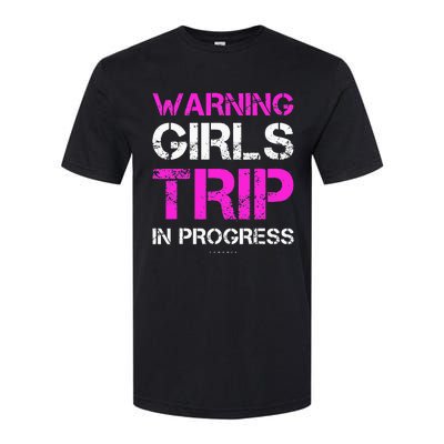 Funny Vacation Warning Trip In Progress Softstyle® CVC T-Shirt