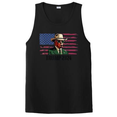 Funny Vintage Western Trump Cow Trump Daddy PosiCharge Competitor Tank