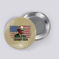 Funny Vintage Western Trump Cow Trump Daddy Button