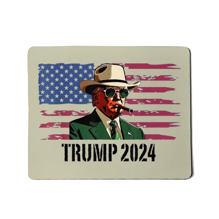 Funny Vintage Western Trump Cow Trump Daddy Mousepad