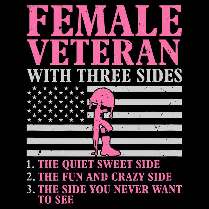 Female Veteran With Three Sides Veteran Mother Grandma Impact Tech Backpack