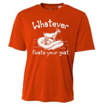 Funny Vintage Whatever Floats Your Goat Cooling Performance Crew T-Shirt