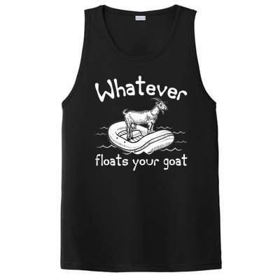 Funny Vintage Whatever Floats Your Goat PosiCharge Competitor Tank