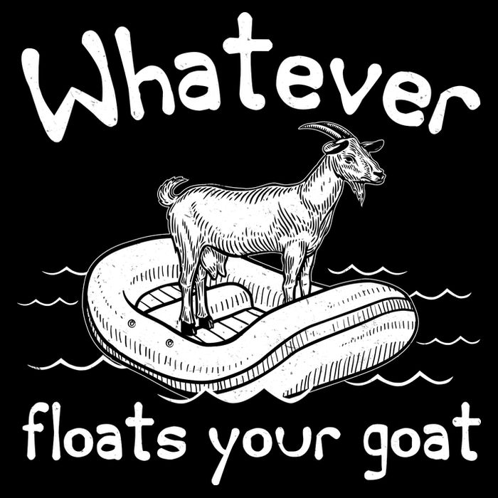 Funny Vintage Whatever Floats Your Goat Tie-Dye T-Shirt