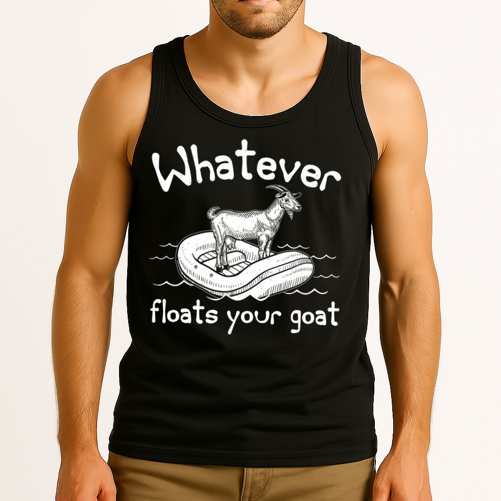 Funny Vintage Whatever Floats Your Goat Tank Top