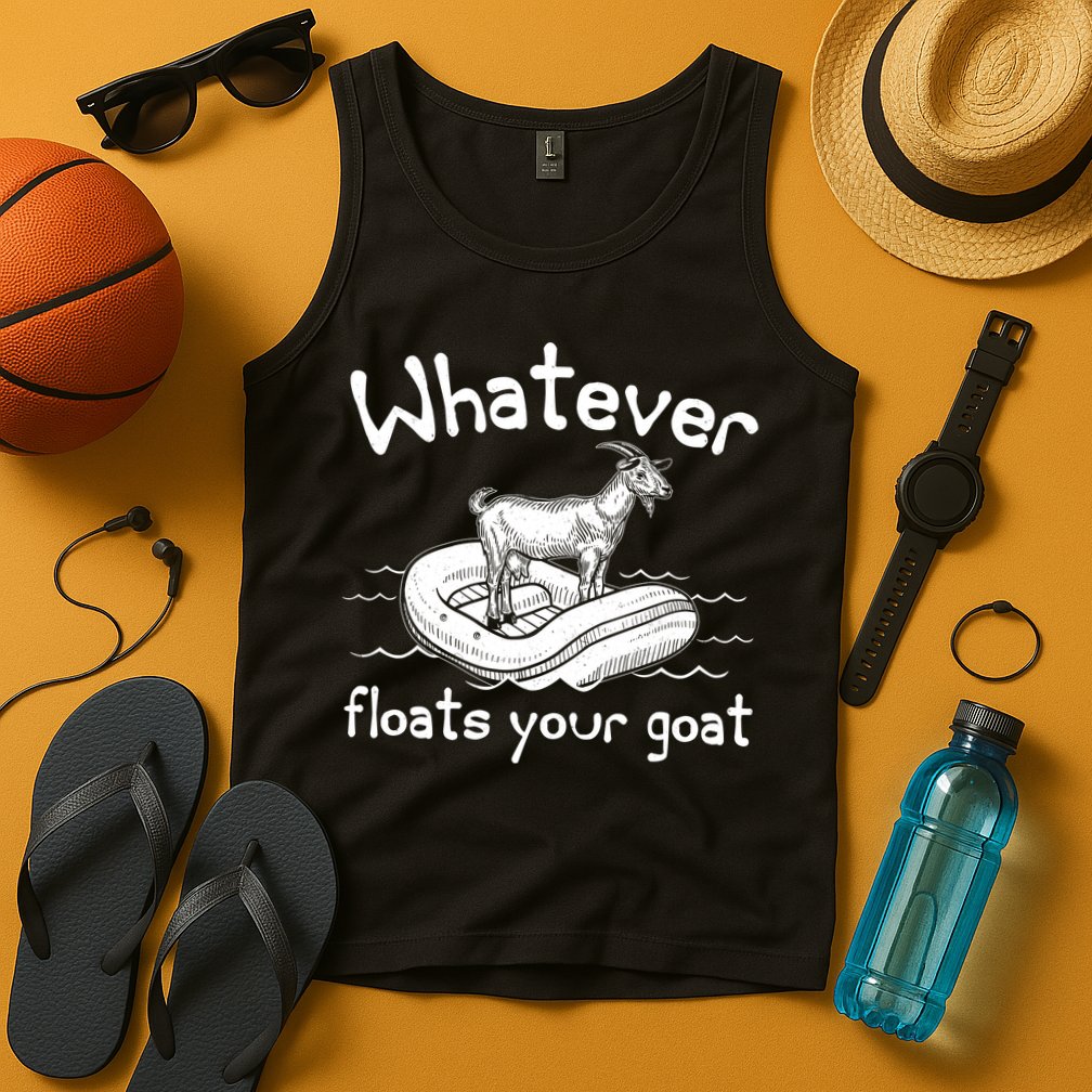 Funny Vintage Whatever Floats Your Goat Tank Top
