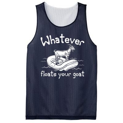 Funny Vintage Whatever Floats Your Goat Mesh Reversible Basketball Jersey Tank