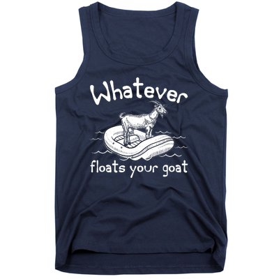 Funny Vintage Whatever Floats Your Goat Tank Top