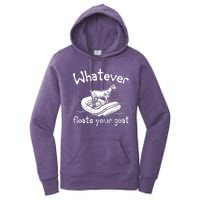 Funny Vintage Whatever Floats Your Goat Women's Pullover Hoodie