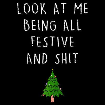 Funny Vintage Xmas Look At Me Being All Festive And Raglan Baseball T-Shirt