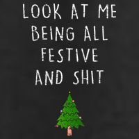 Funny Vintage Xmas Look At Me Being All Festive And Raglan Baseball Golf Towel