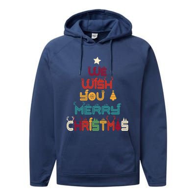 Funny Vintage Xmas Costume Boy Girl Pajamas Tees Funny Gift Performance Fleece Hoodie