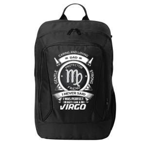 Funny Virgo Zodiac Dad Gift City Backpack