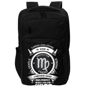 Funny Virgo Zodiac Dad Gift Impact Tech Backpack