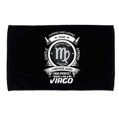 Funny Virgo Zodiac Dad Gift Microfiber Hand Towel