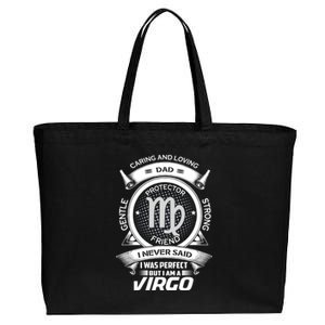 Funny Virgo Zodiac Dad Gift Cotton Canvas Jumbo Tote