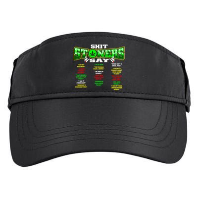 Funny Weed 420 Pot Smoker Stoner Humor Cannabis Gift Adult Drive Performance Visor