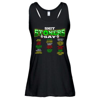 Funny Weed 420 Pot Smoker Stoner Humor Cannabis Gift Ladies Essential Flowy Tank