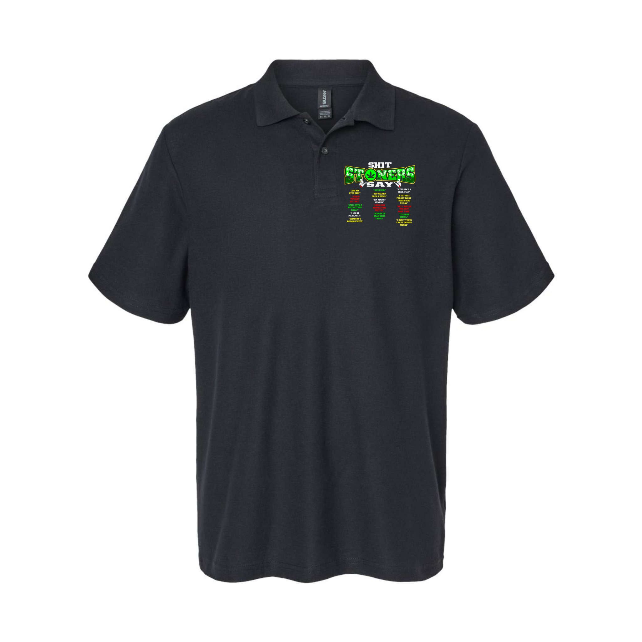 Funny Weed 420 Pot Smoker Stoner Humor Cannabis Gift Polo